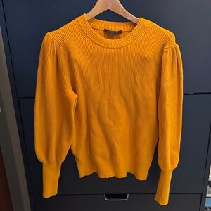 Ann Taylor Vibrant Orange Crew Neck Sweater